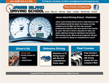 Tablet Screenshot of jamesislanddrivingschool.com